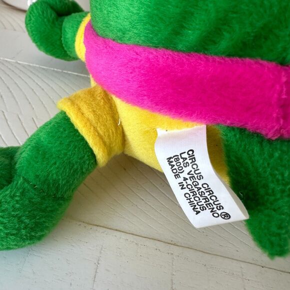 Vintage Cartoon Turtle Las Vegas Circus Circus Stuffed Animal Plush Hat Shell - Picture 5 of 8
